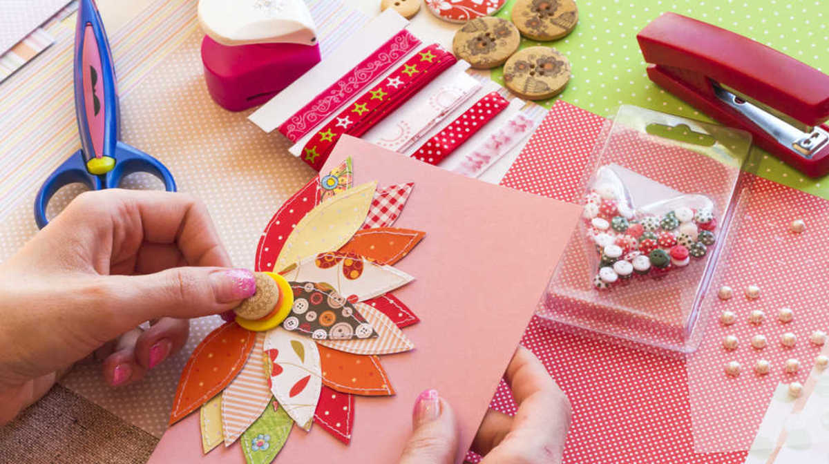 There are only a few things that you need to create a scrapbook page
