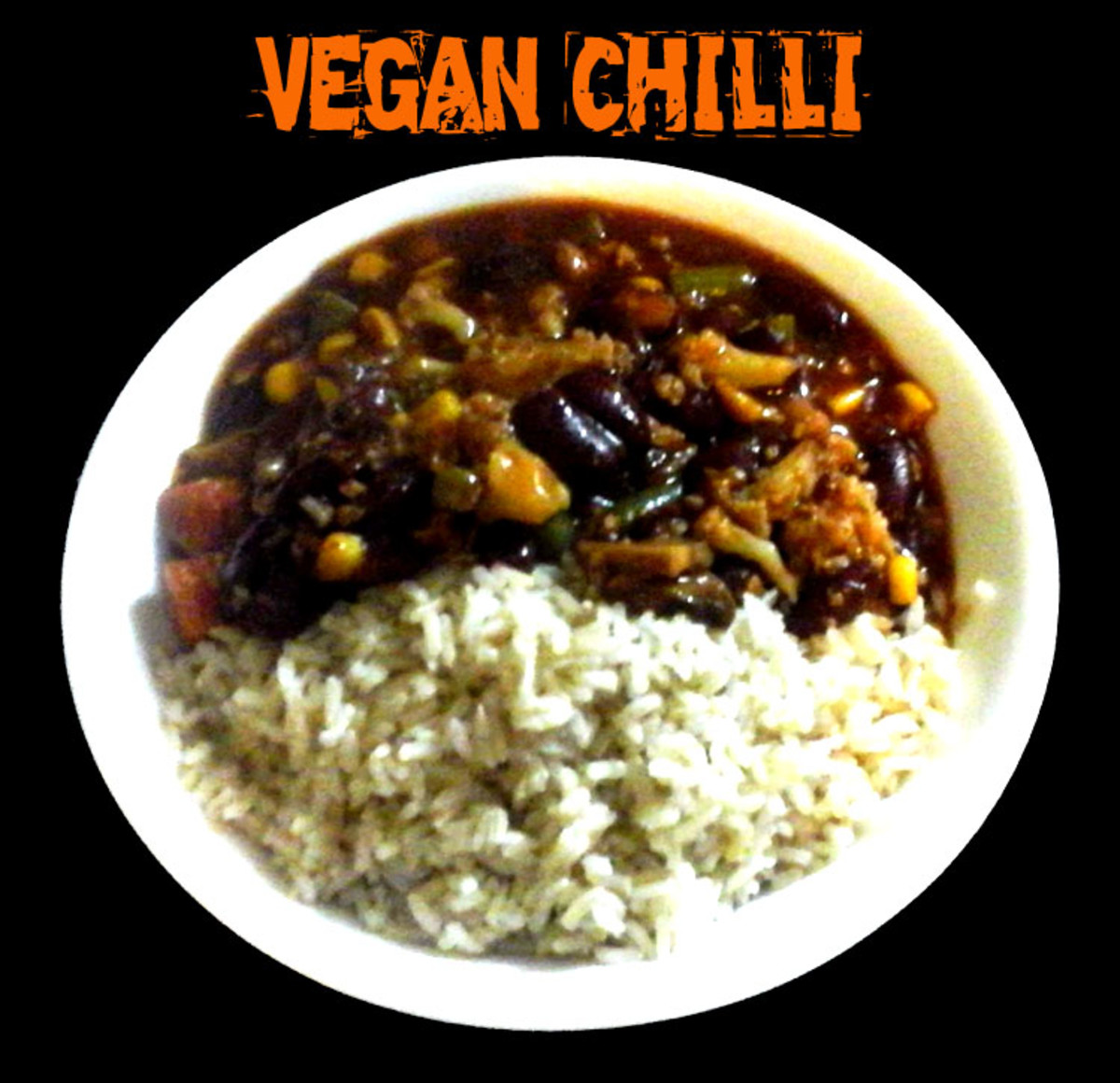 Vegatable chilli with brown rice