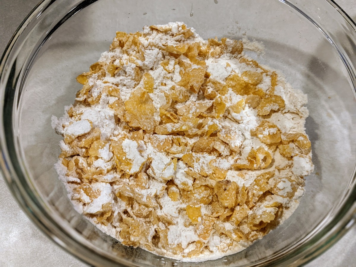 Frosted Flakes and flour