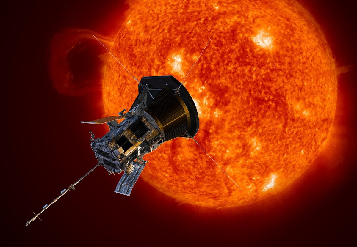 An artist’s concept of the Parker Solar Probe spacecraft as it approaches the sun. The Parker Solar Probe will provide new data on solar activity and help scientists forecast major space-weather events that impact life on Earth.