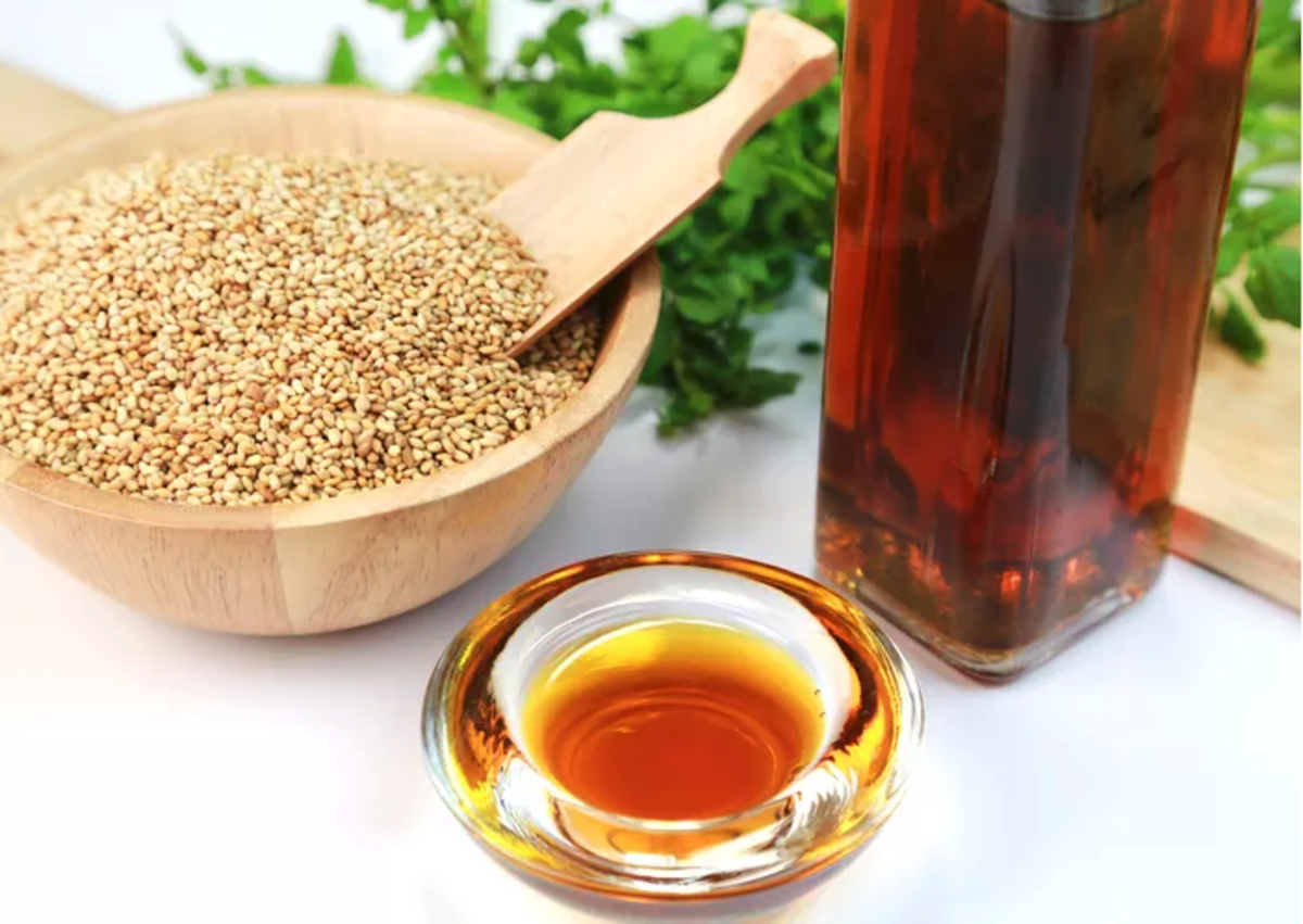 Sesame oil has antioxidants and vitamin E.