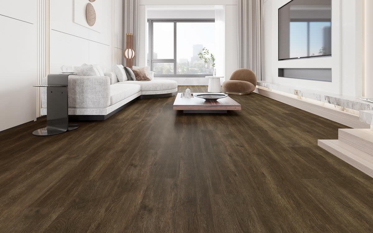 Vinyl flooring can often resemble natural wood