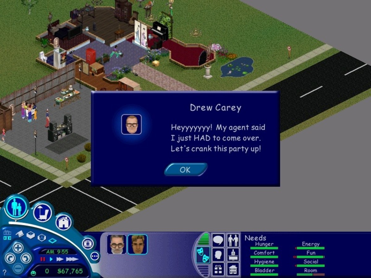 The Sims: House Party - That time Drew Carey dropped by...