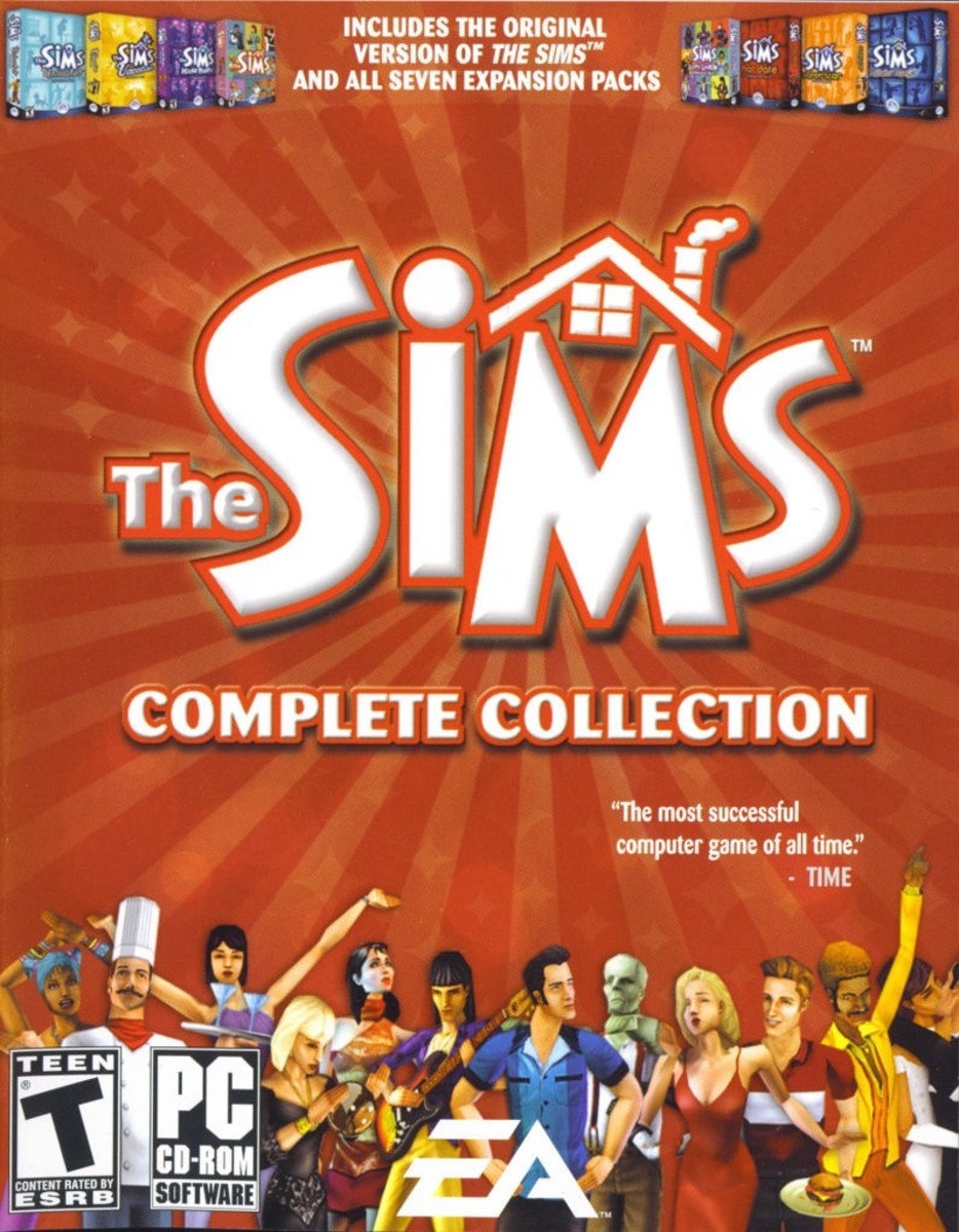 The Sims (TS1) Complete Collection Included all 7 Expansion Packs