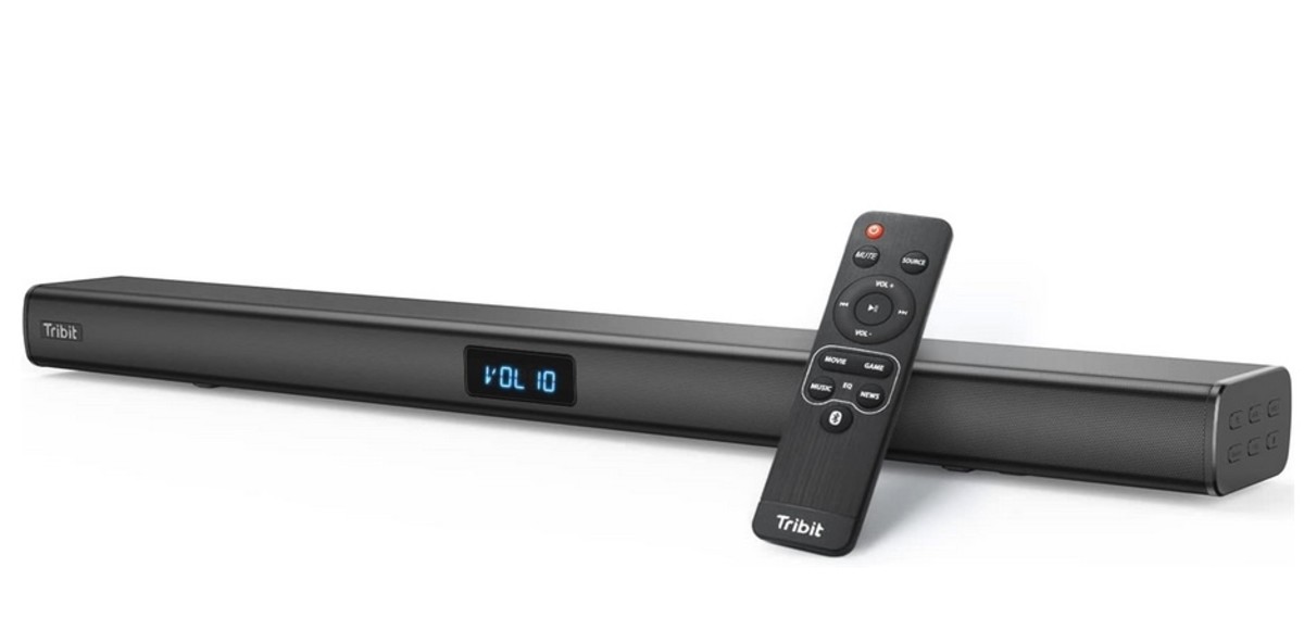 The Tribit Soundbar Wireless Home Speaker Gives Your TV A Cinema Sound Boost