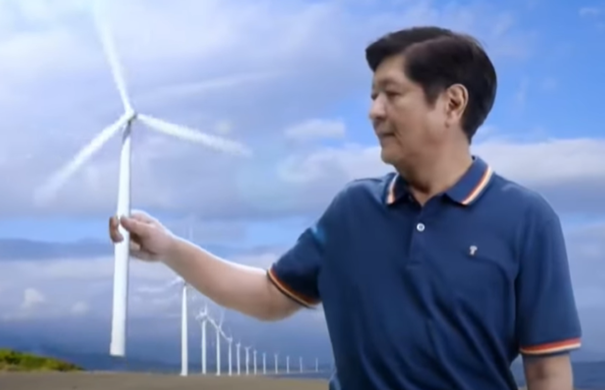 A portion of Marcos' TV Ad.