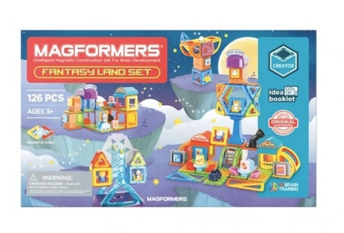 Magformers Three for Fun: Fantasy Land Set, Backyard Adventure and Creative Play