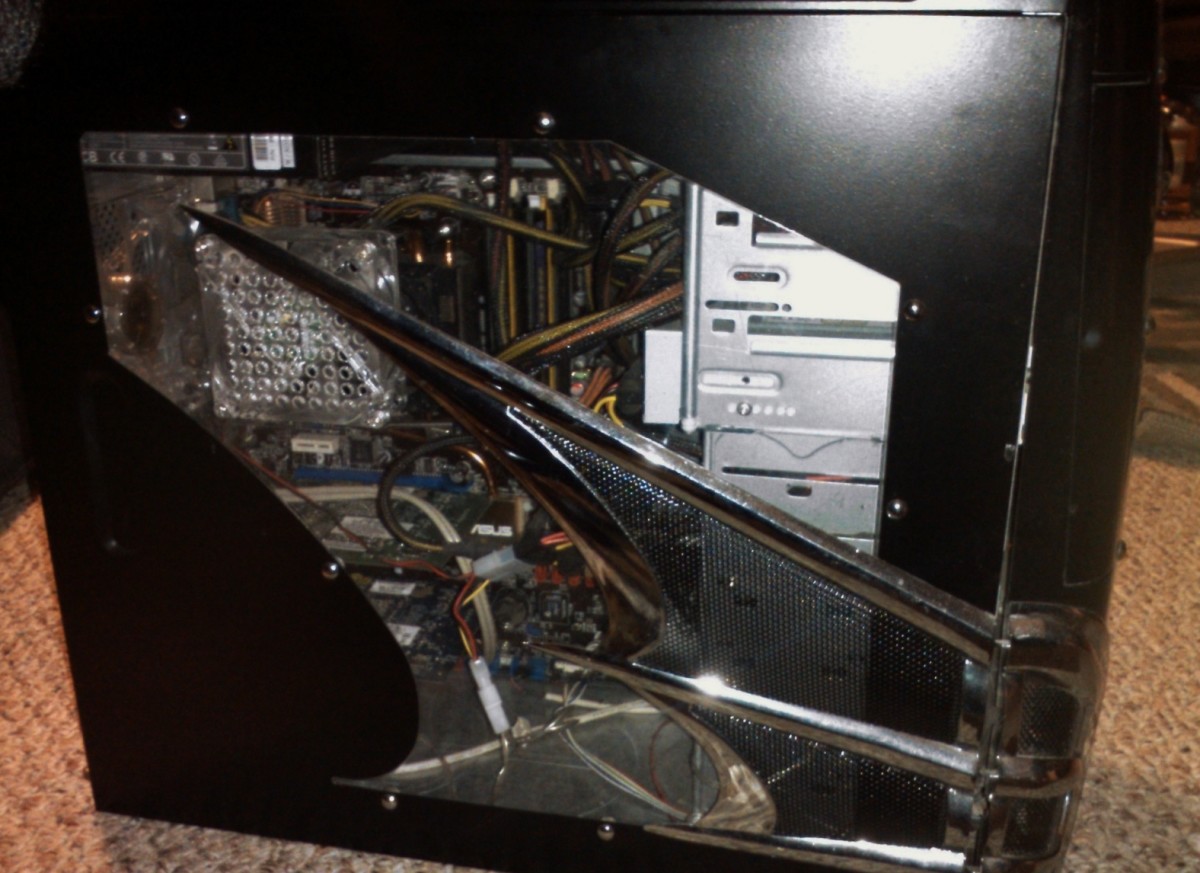 Dust can gather inside of your computer case over time if not taken care of.