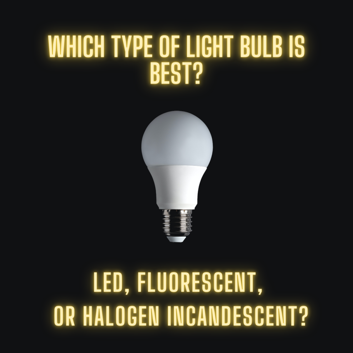 LED vs. Fluorescent vs. Halogen Incandescent