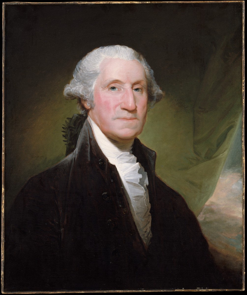 George Washington, First President of the United States, February 22, 1732 - December 14, 1799 (aged 67)