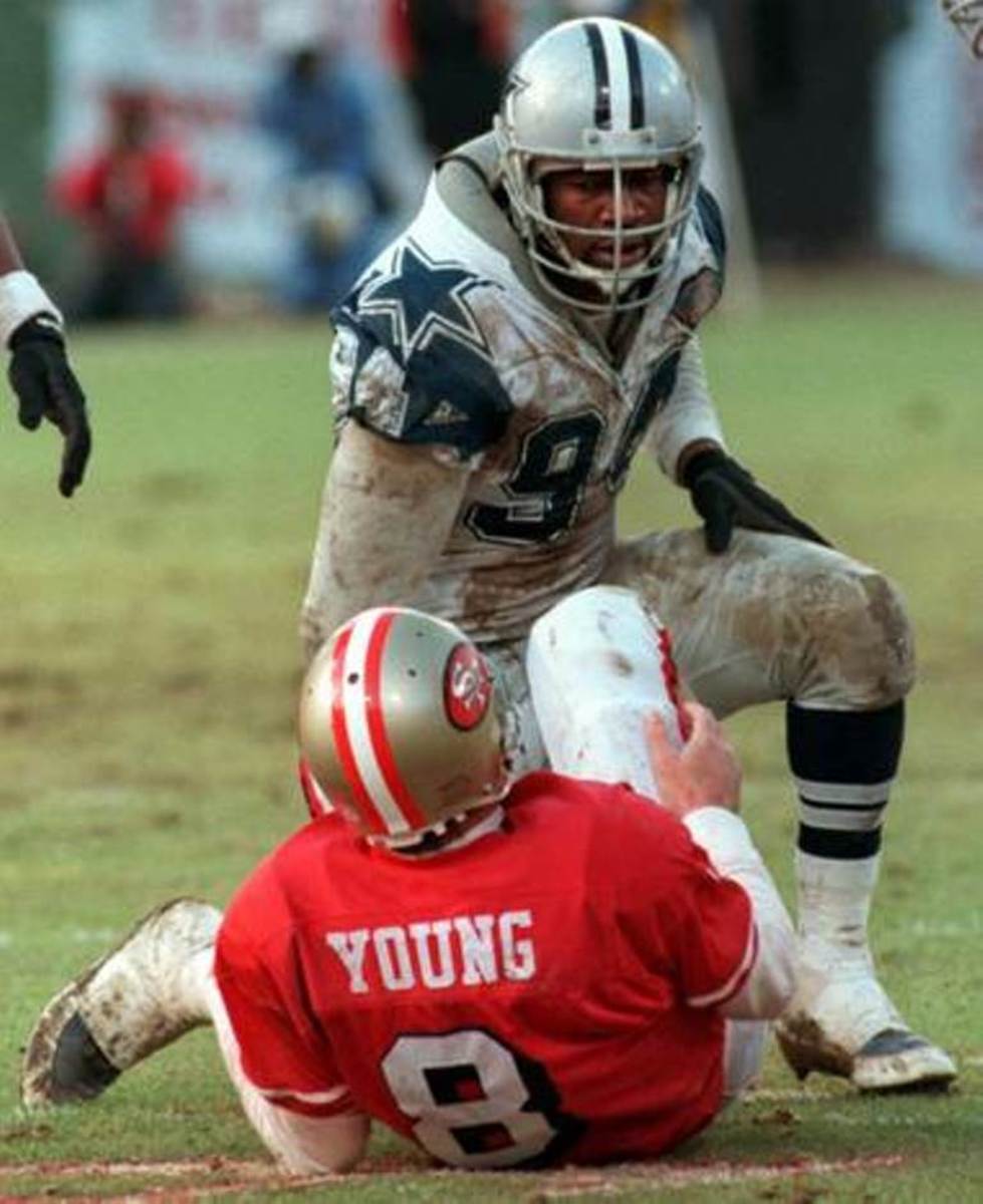 Charles Haley as a member of the Cowboys in the early 1990s.