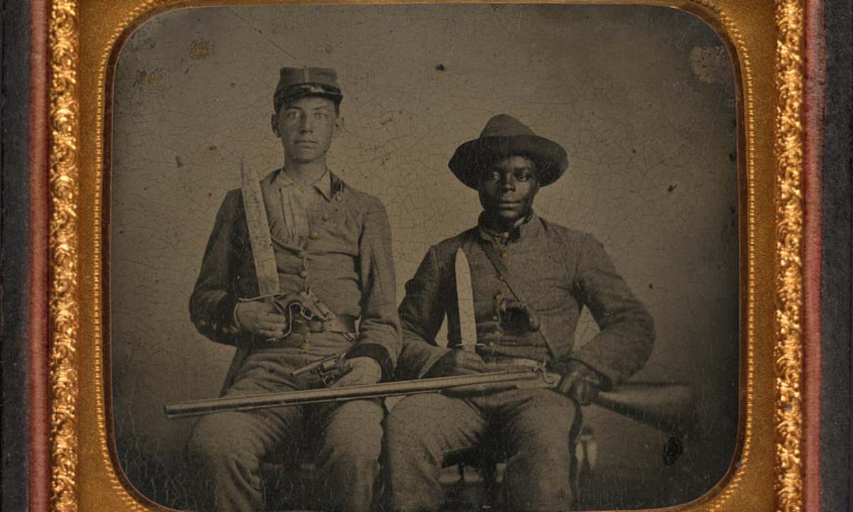 Sgt. Andrew Chandler and his manservant Silas Chandler