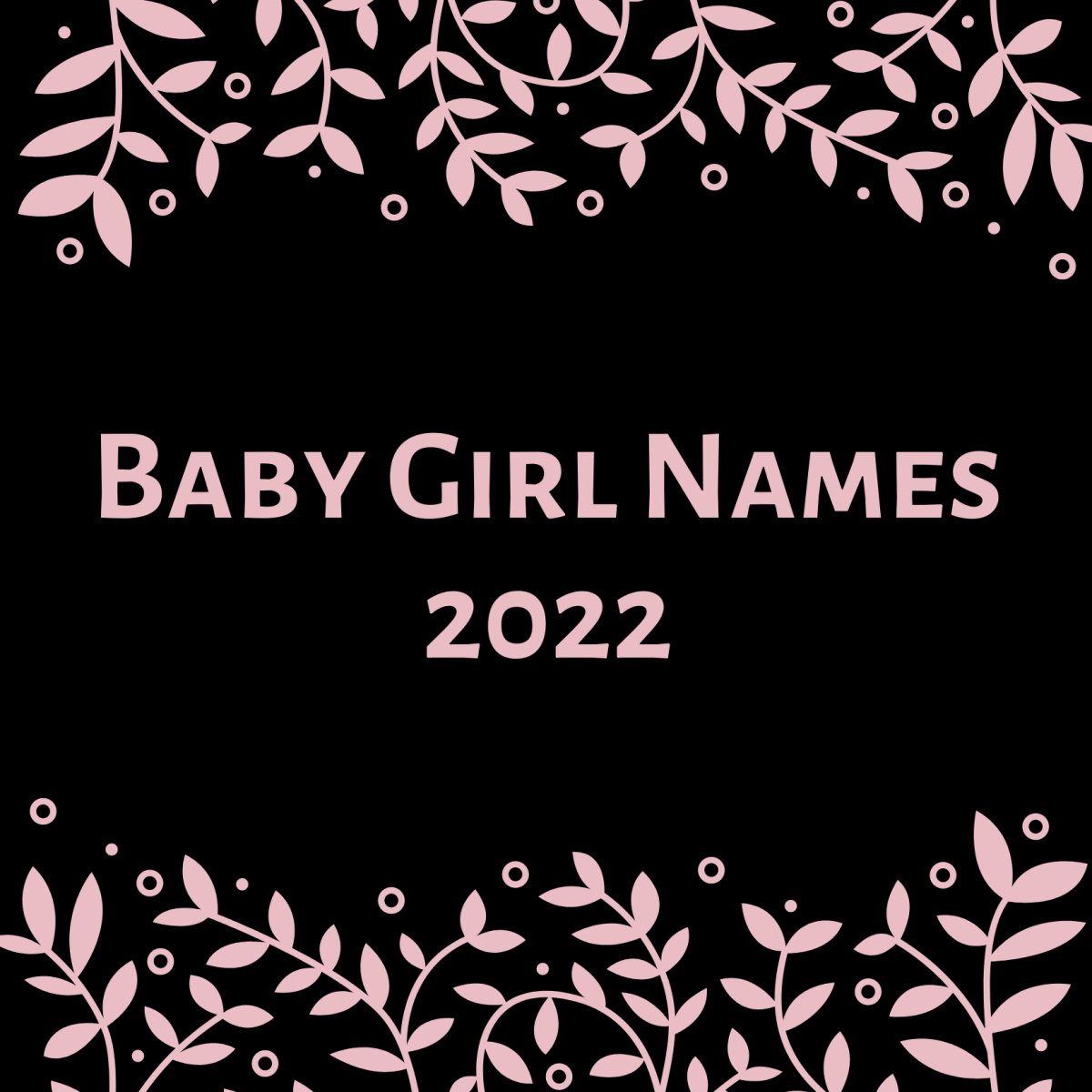 Top Names for Baby Girls in 2022