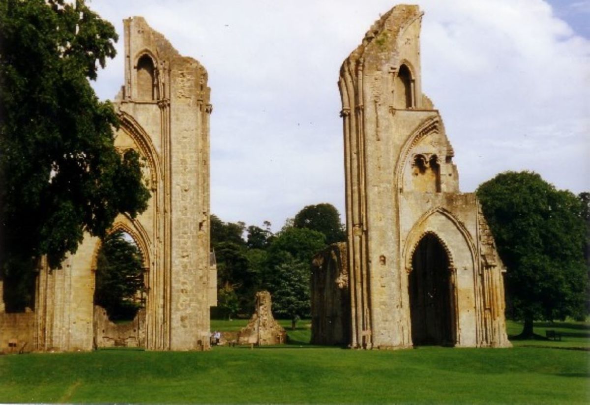 Glastonbury Abbey was destroyed during the Dissolution of the Monasteries.