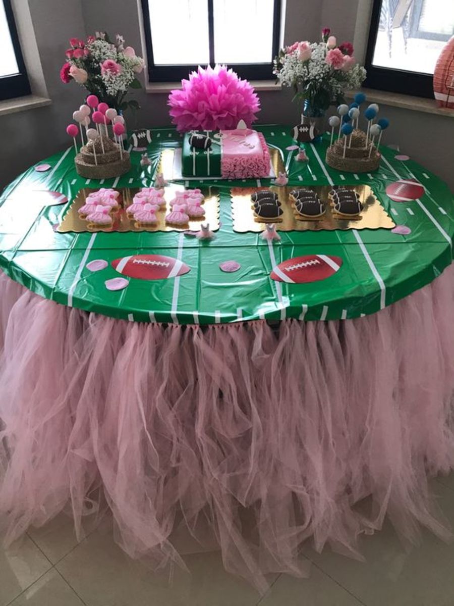 Tutus and touchdown tablecloth