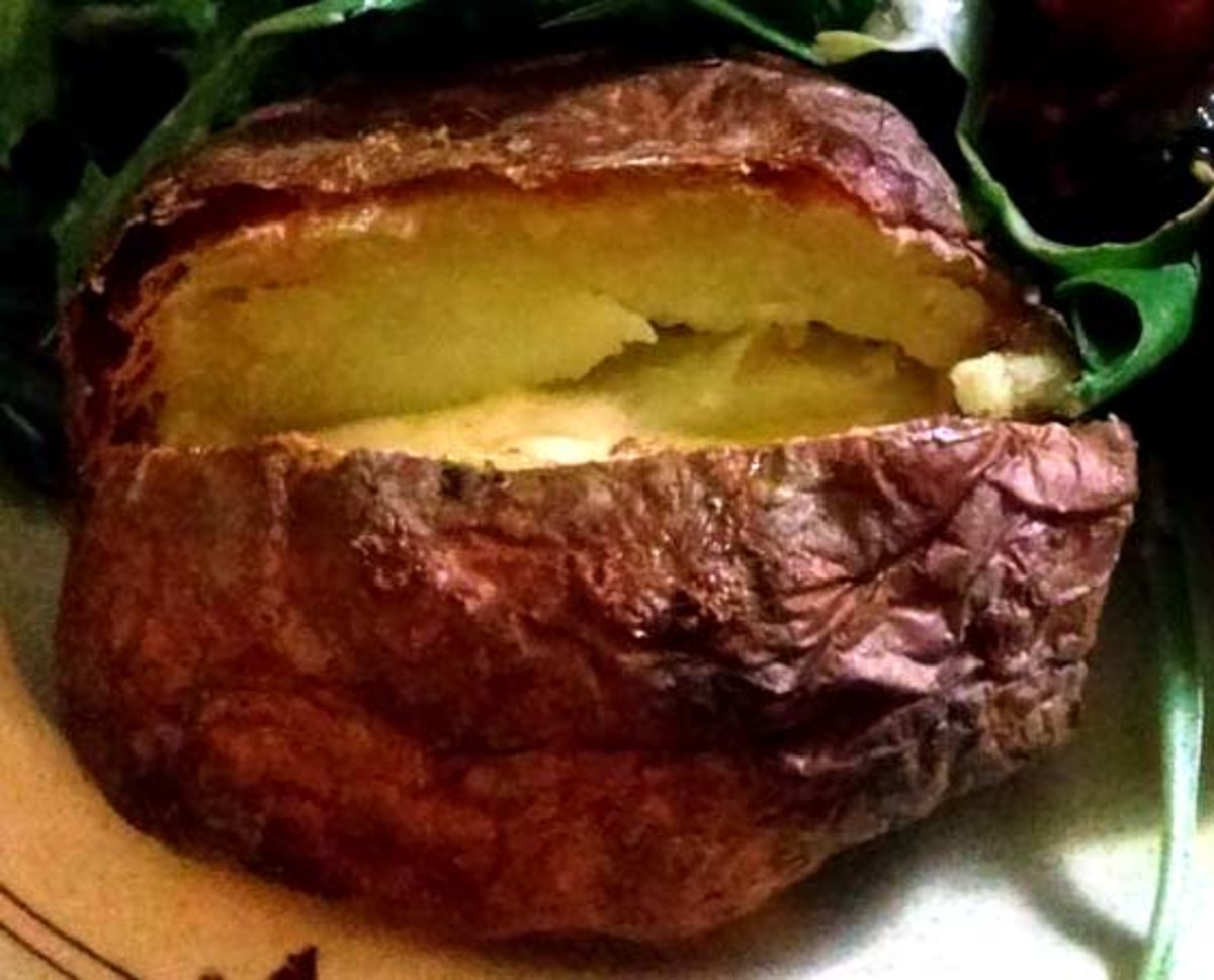 A nutrient rich baked potato