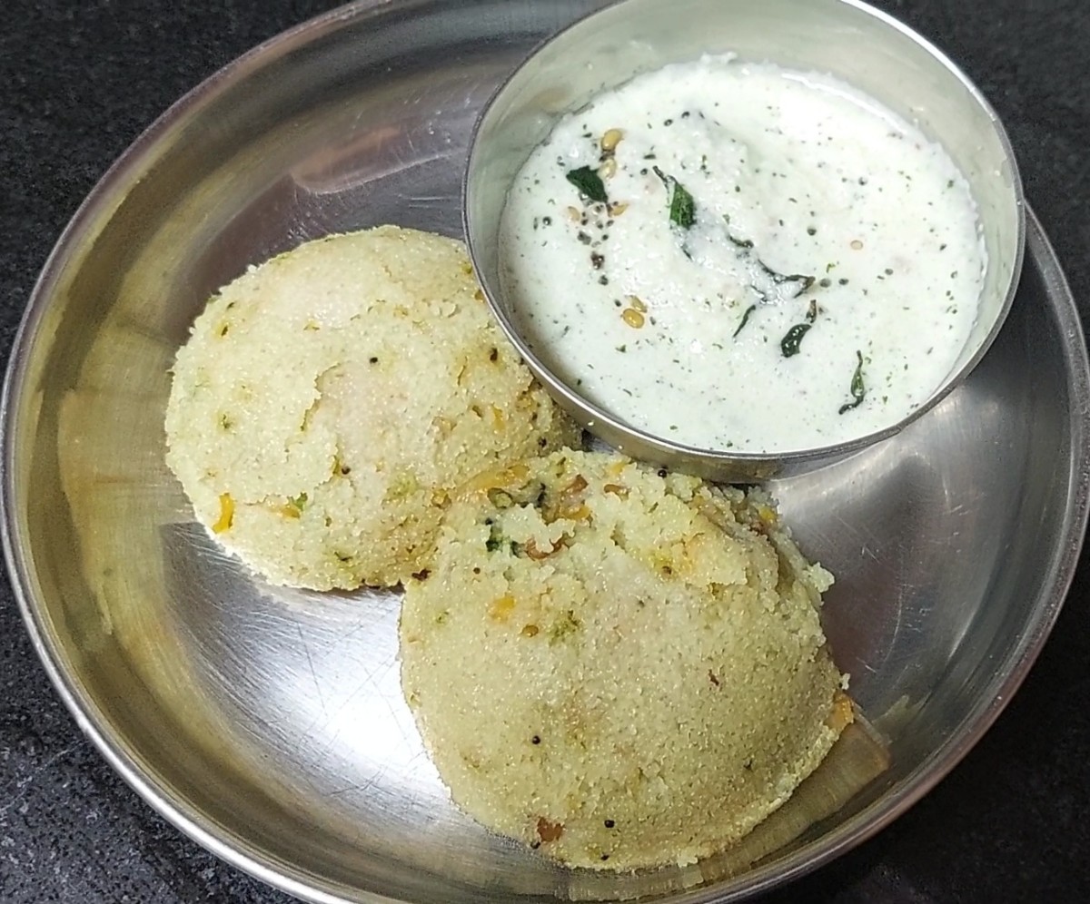 Instant rava idli is ready to serve. Serve hot with chutney or sambar, and enjoy.  