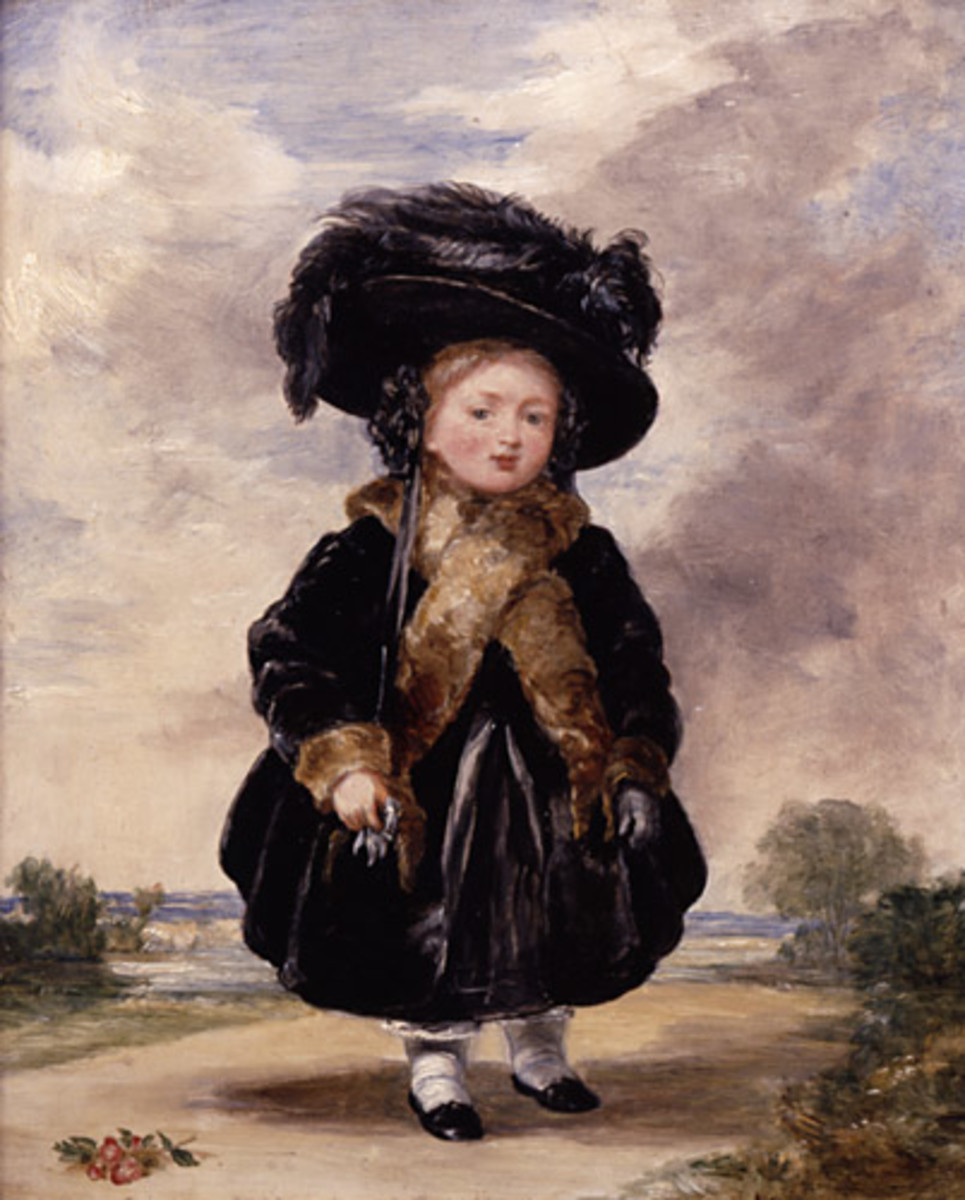 "PRINCESS VICTORIA AGE FOUR" BY STEPHEN POYNTZ DENNING IN 1823 (DULWICH PICTURE GALLERY)