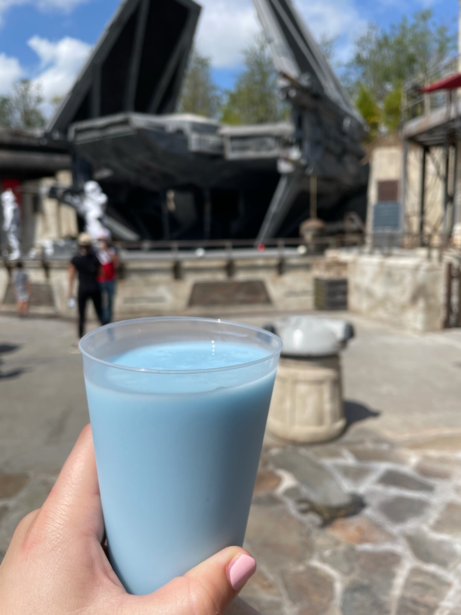 I had to try the blue milk. There was such a buzz around it, and it's kind of iconic from the original trilogy. While it wasn't horrible, it is not something I would get again.