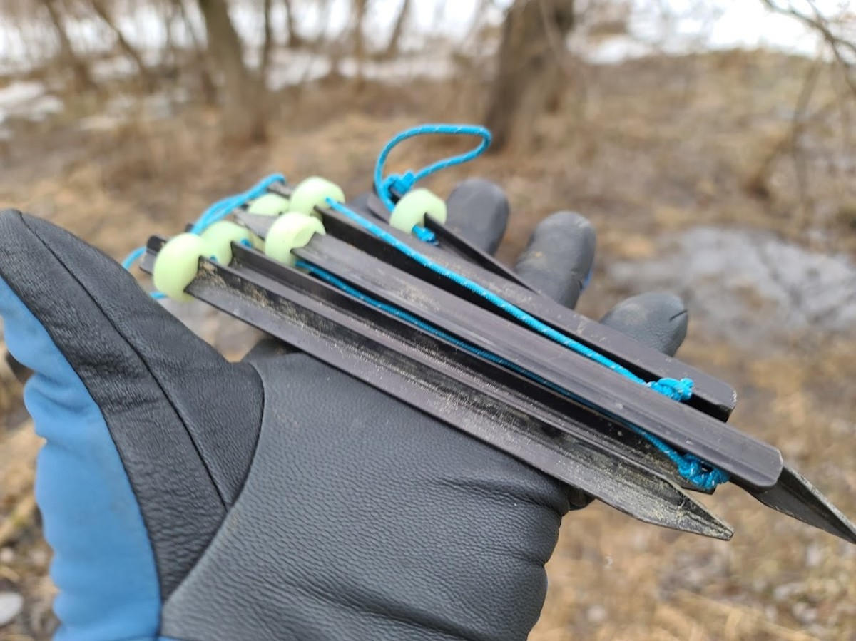 Lightweight tent stakes are great but you probably don't need as many. 