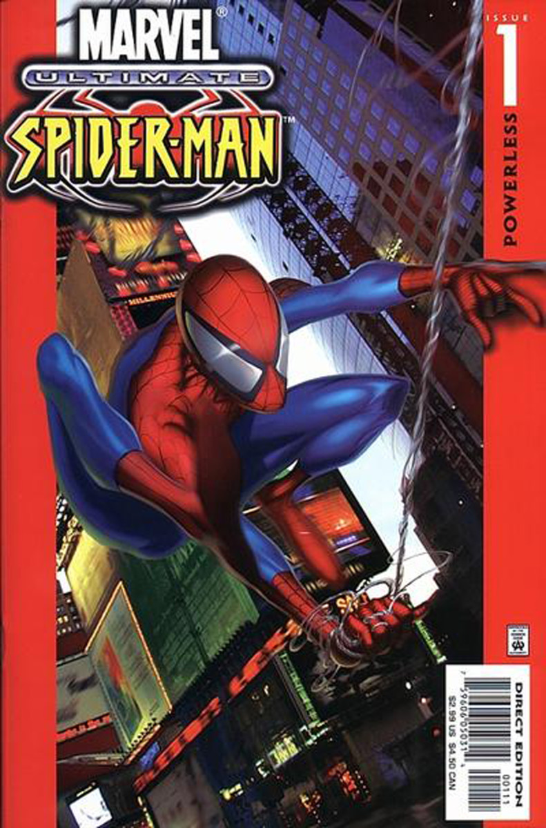 Ultimate Spider-Man #1 - cover by Joe Quesada and Steve Firchow