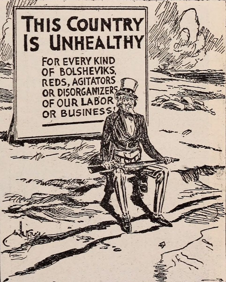 Cartoon from the Baltimore and Ohio Railroad Company magazine in 1912.  