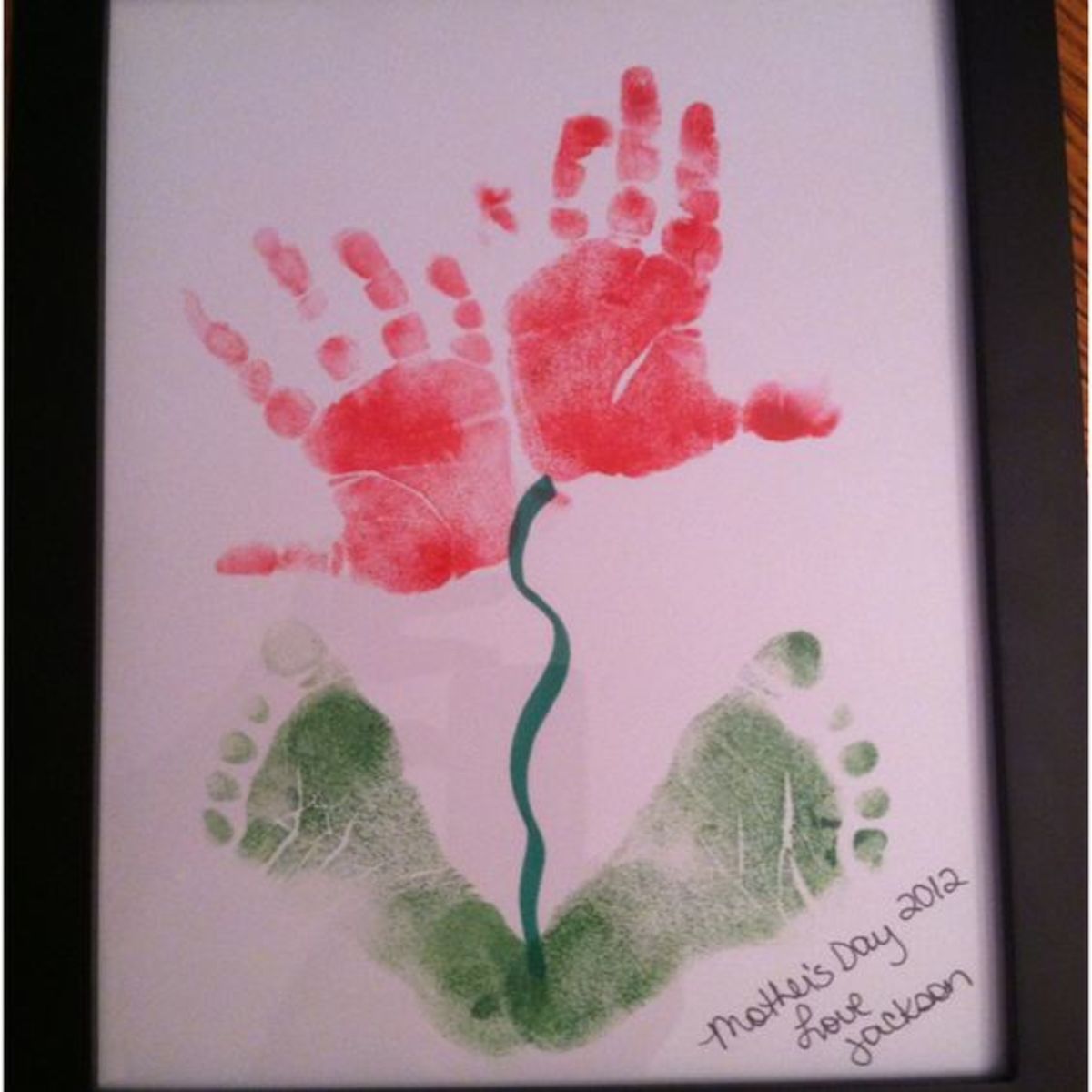 Handprint and Footprint Flower