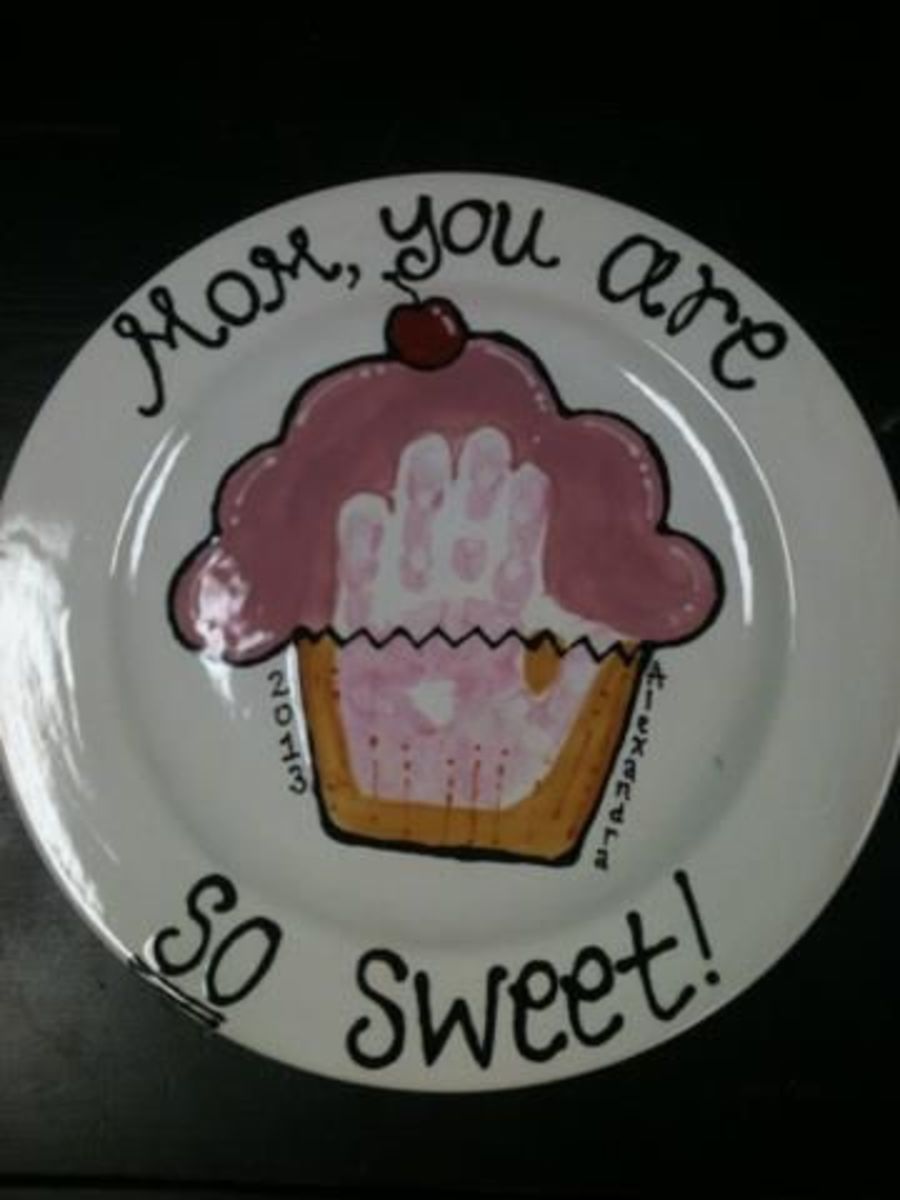 Sweet Cupcake Plate