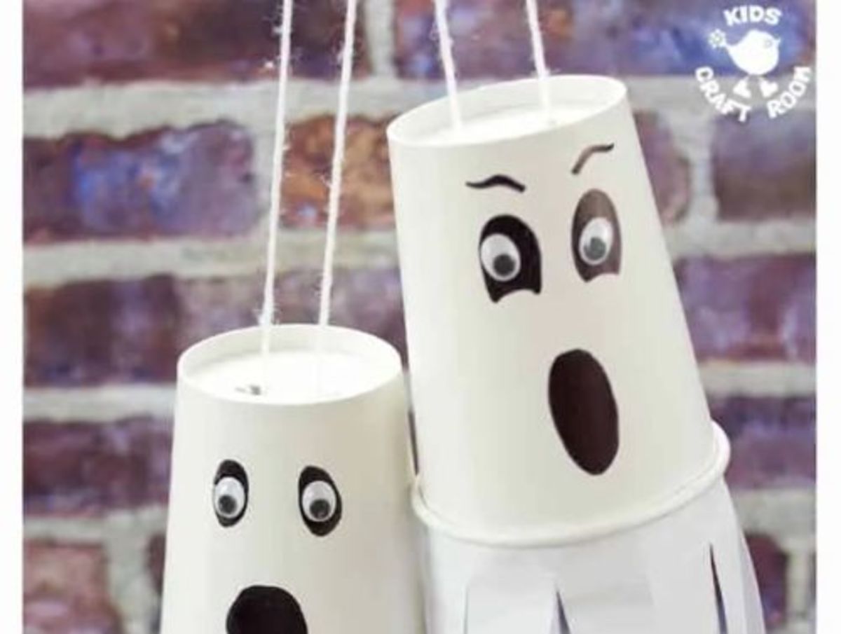 Paper cup ghosts.