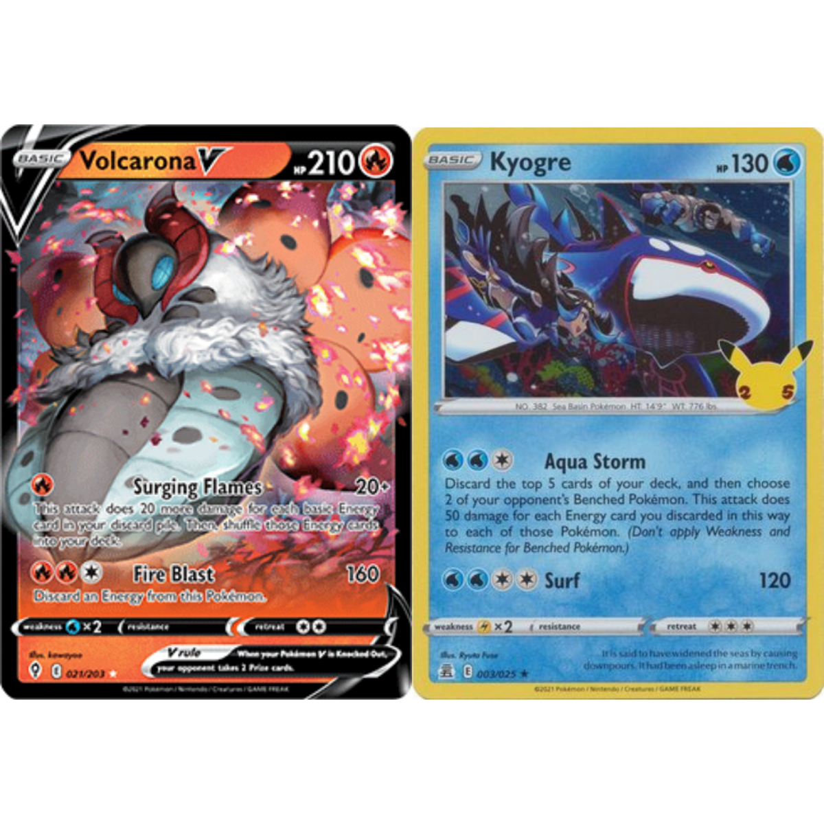 Pok mon TCG Standard Kyogre Volcarona V Deck That Costs Less Than 10 