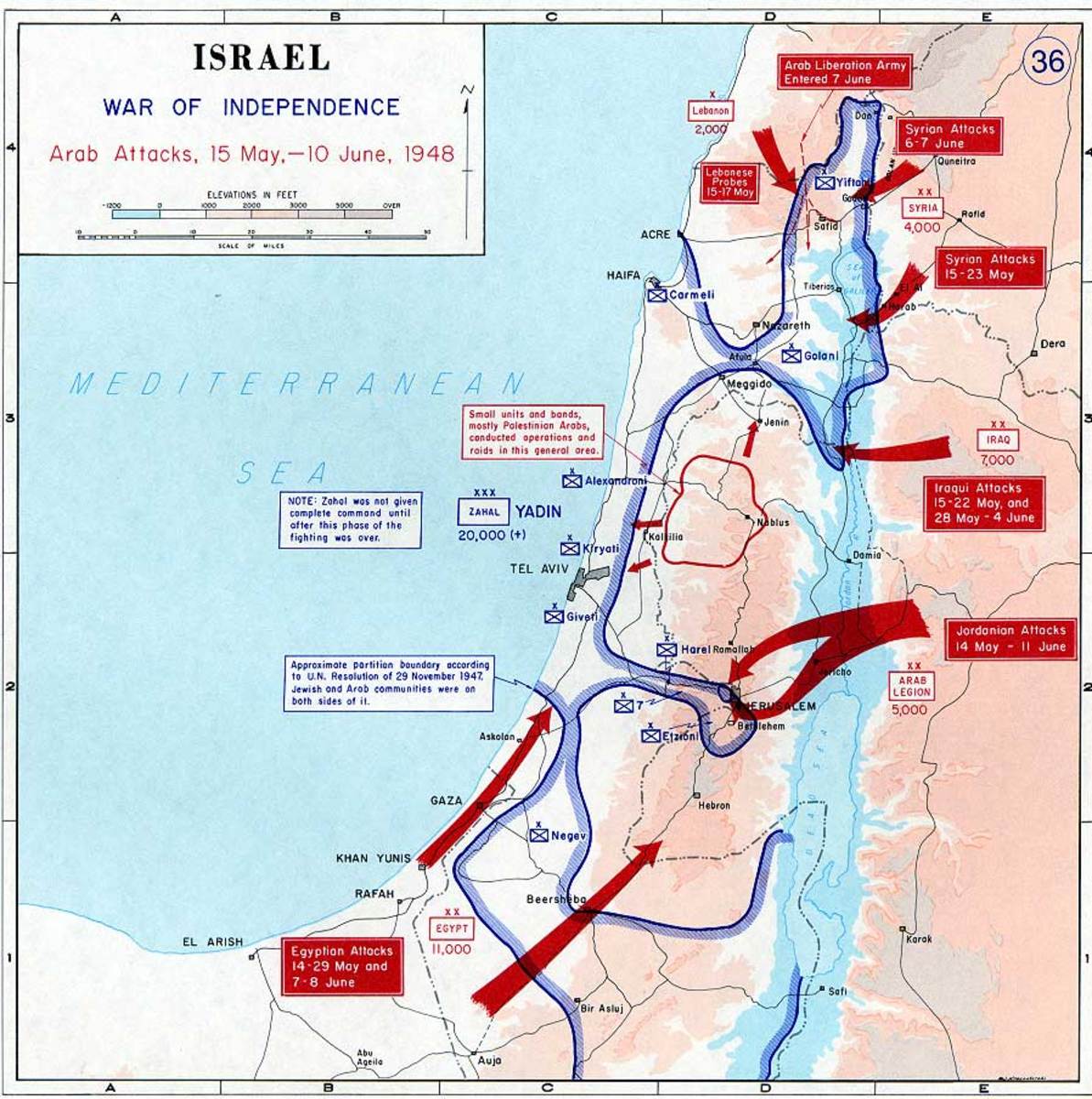 MUSLIM ATTACKS ON THE STATE OF ISRAEL IN 1948 DURING THE ISRAEL WAR OF INDEPENDENCE