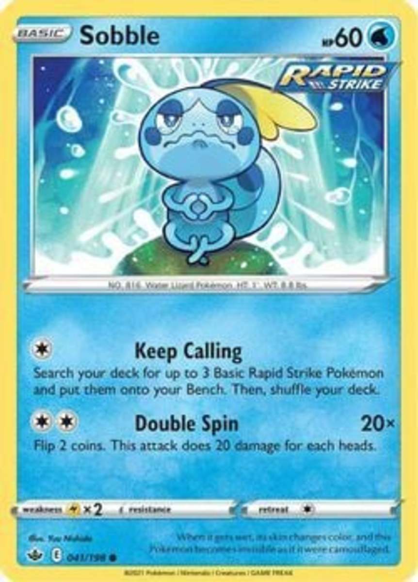 Very few supporting Pokémon are effective both in the Active and Bench positions, but Sobble can help you effectively kick off a great opening from either spot!