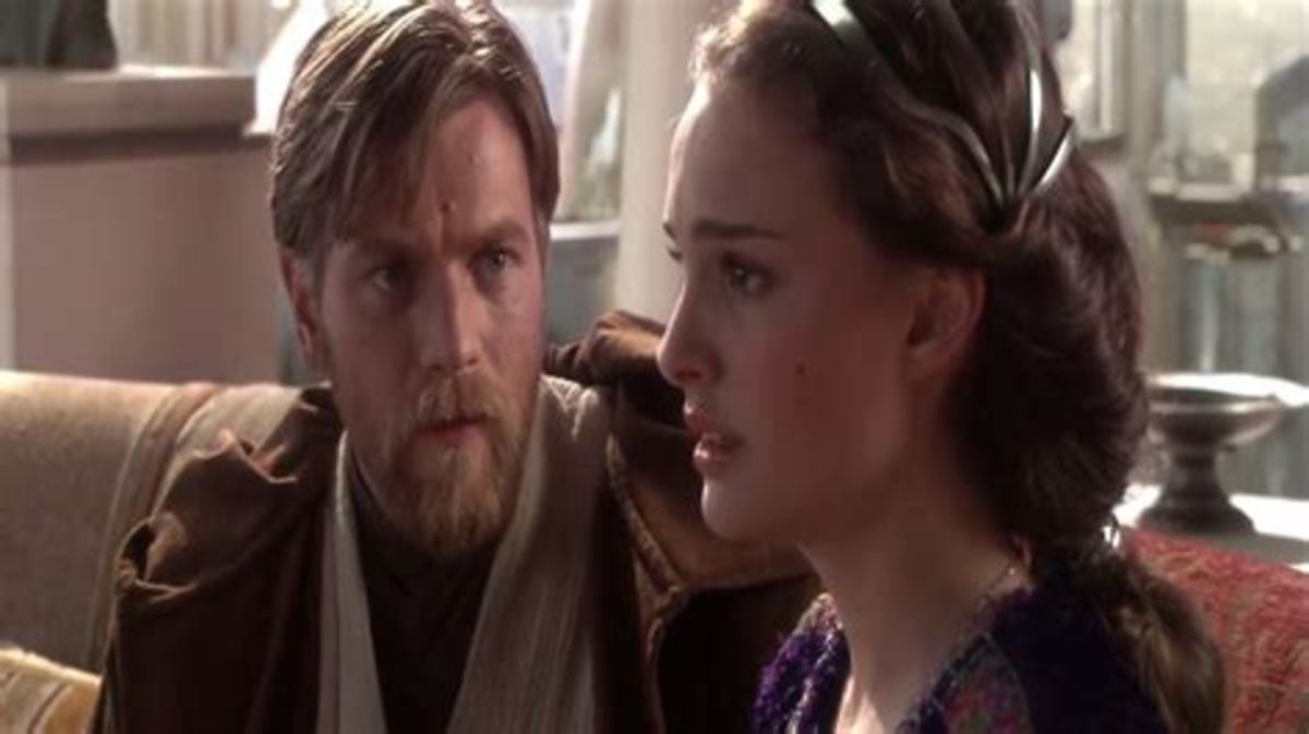 Obi-wan confronts Padme about Anakin turning to the dark side and becoming Darth Vader. She didn't believe him. Obi-wan then realized that the child (children which we later find out about) is Anakin's.
