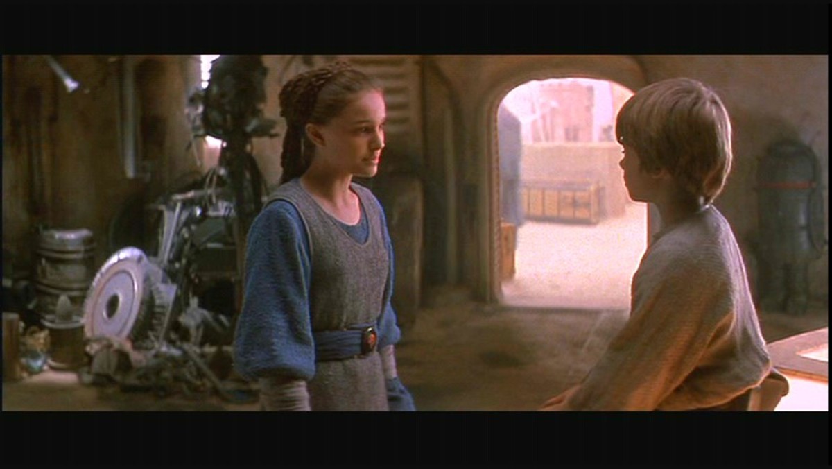 Anakin worked at Watto's shop as a slave, never having seen the outside galaxy. Padme was the queens closest confidant.