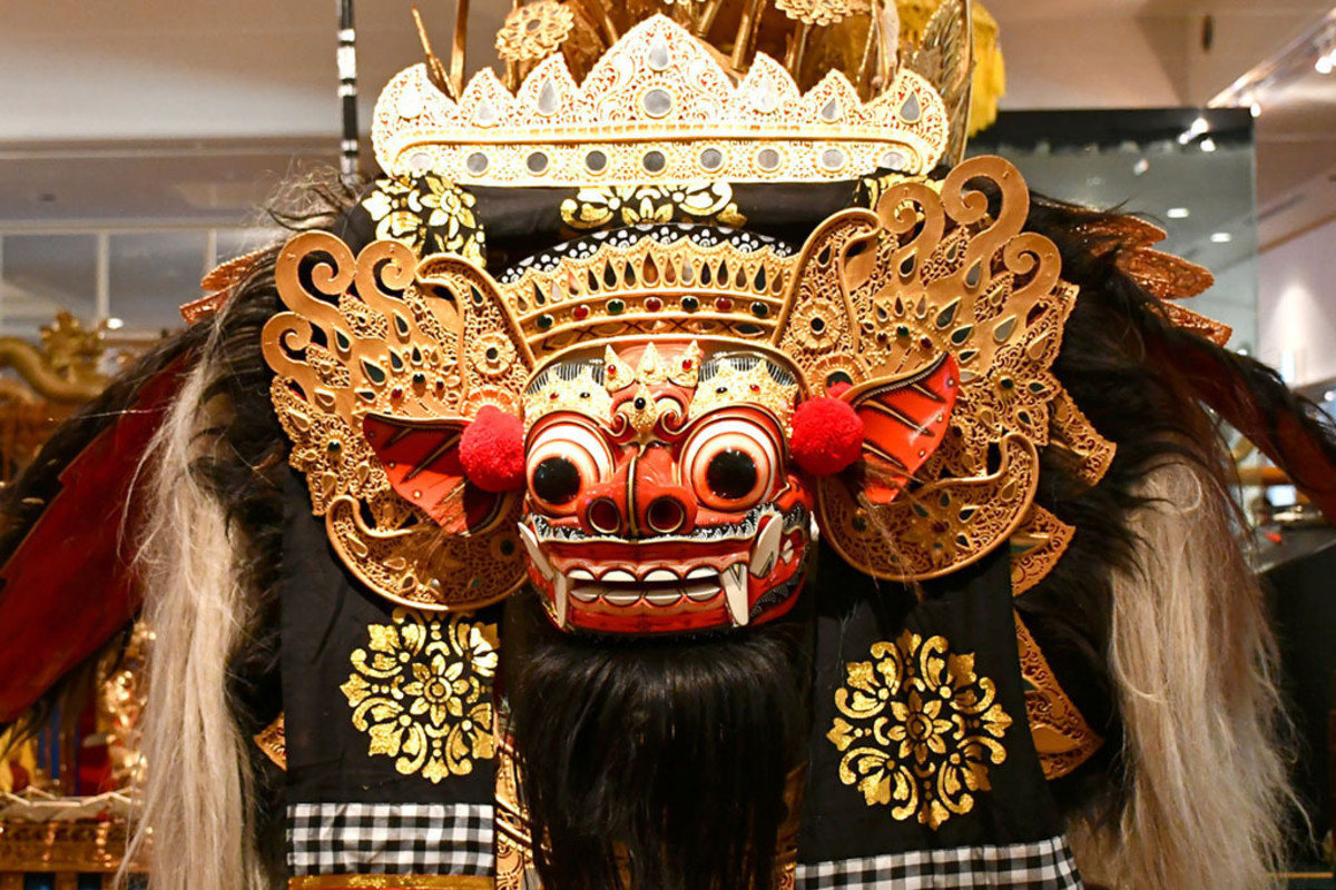 A Balinese Rangda mask.