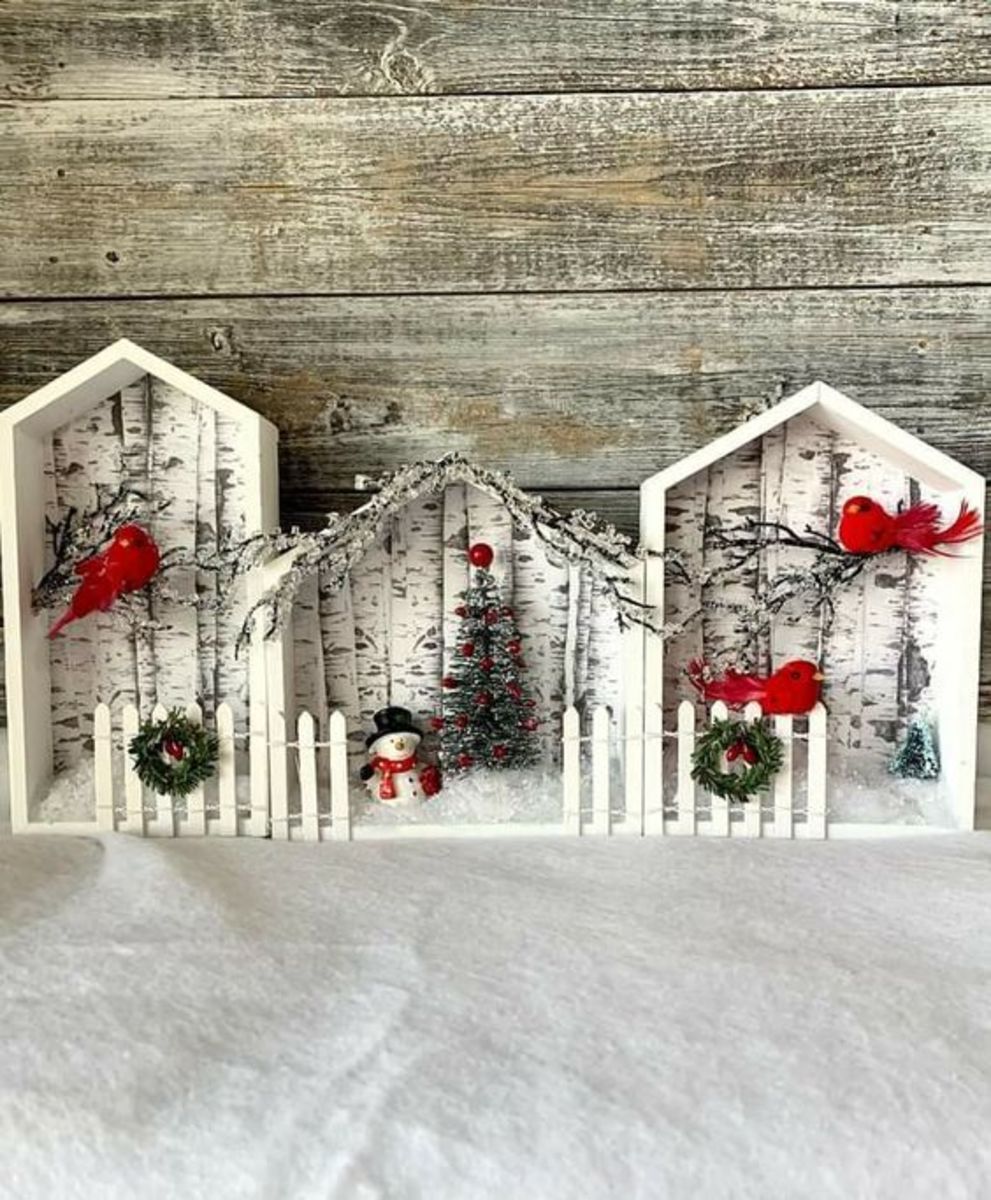 White Picket Fence Holiday Scenes