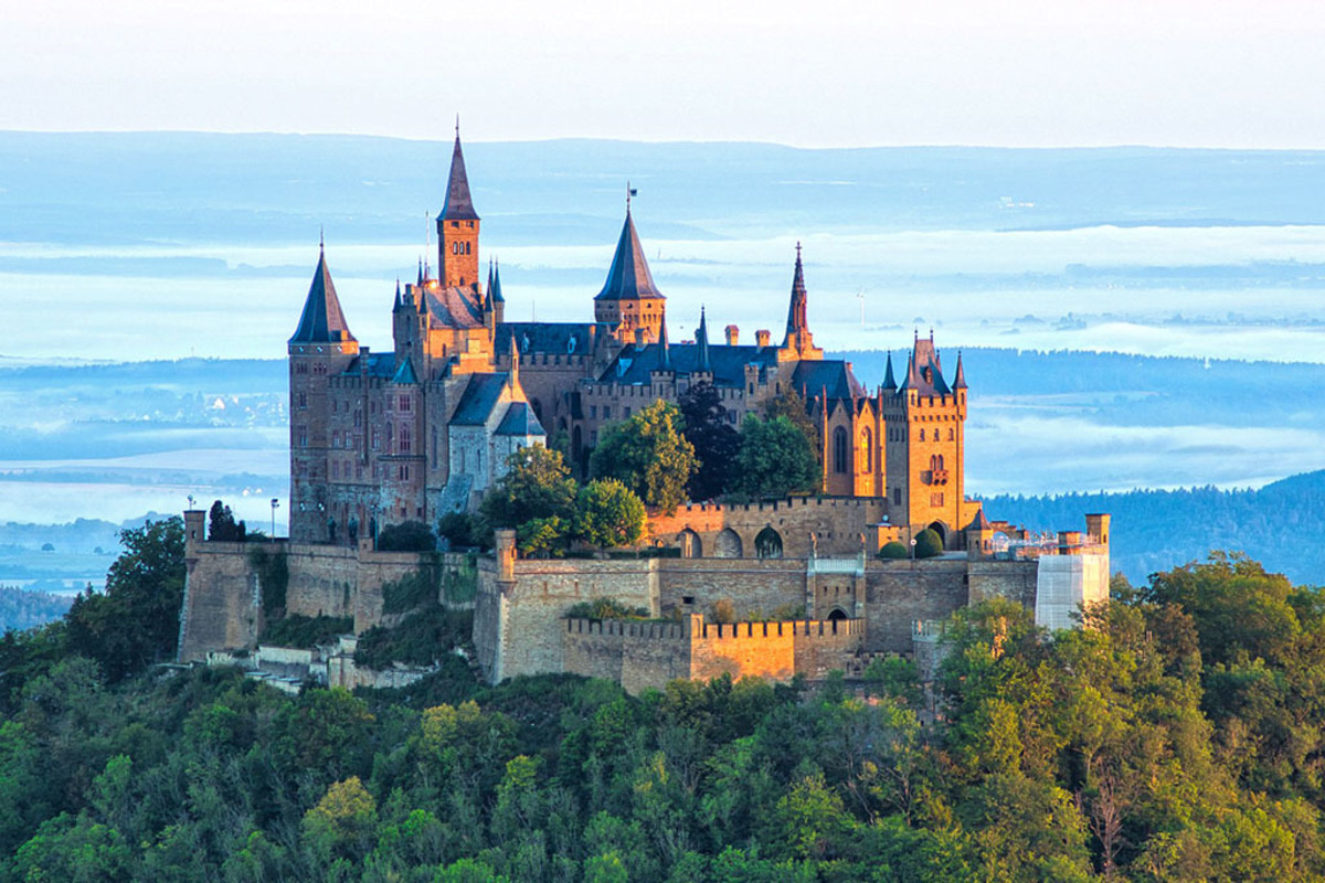 Majestic Hohenzollern is one of the most dramatically situated real-life European castles.
