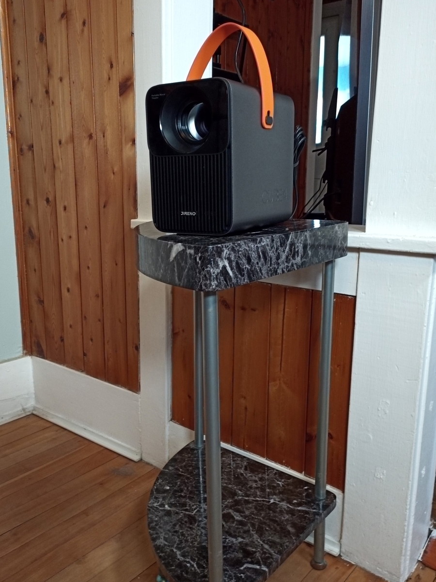 While Cube4 can be used on a table, it should be mounted atop a mini tripod to allow it to be aimed properly