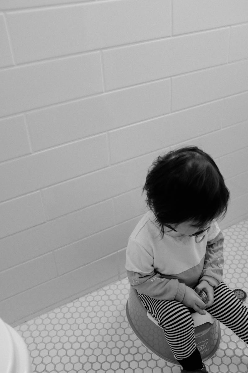 Pay attention to the signs that your child is ready to be potty trained.