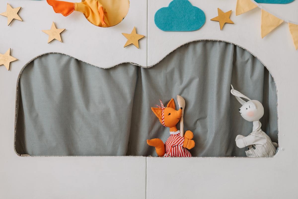 Puppets can help kids learn language and communication skills.