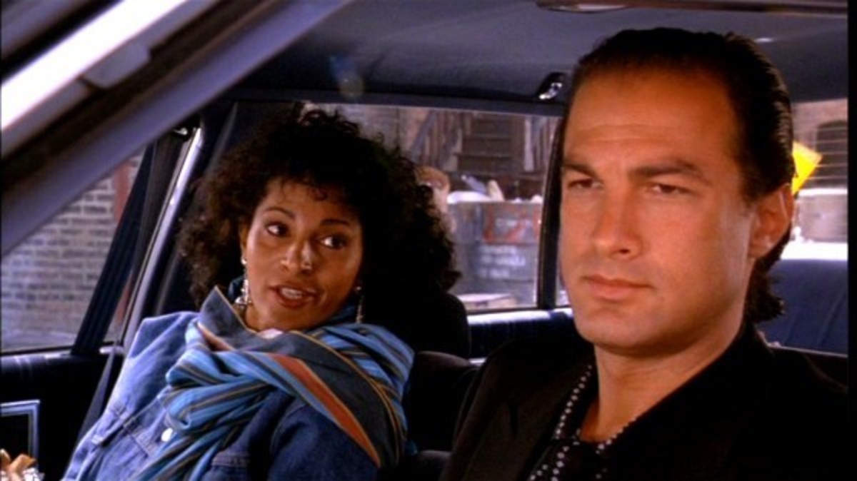 The unusual pairing of Grier and Seagal takes some getting used to but she helps him achieve a passable performance.