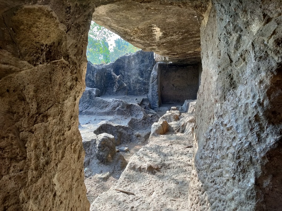 A view from the right cave