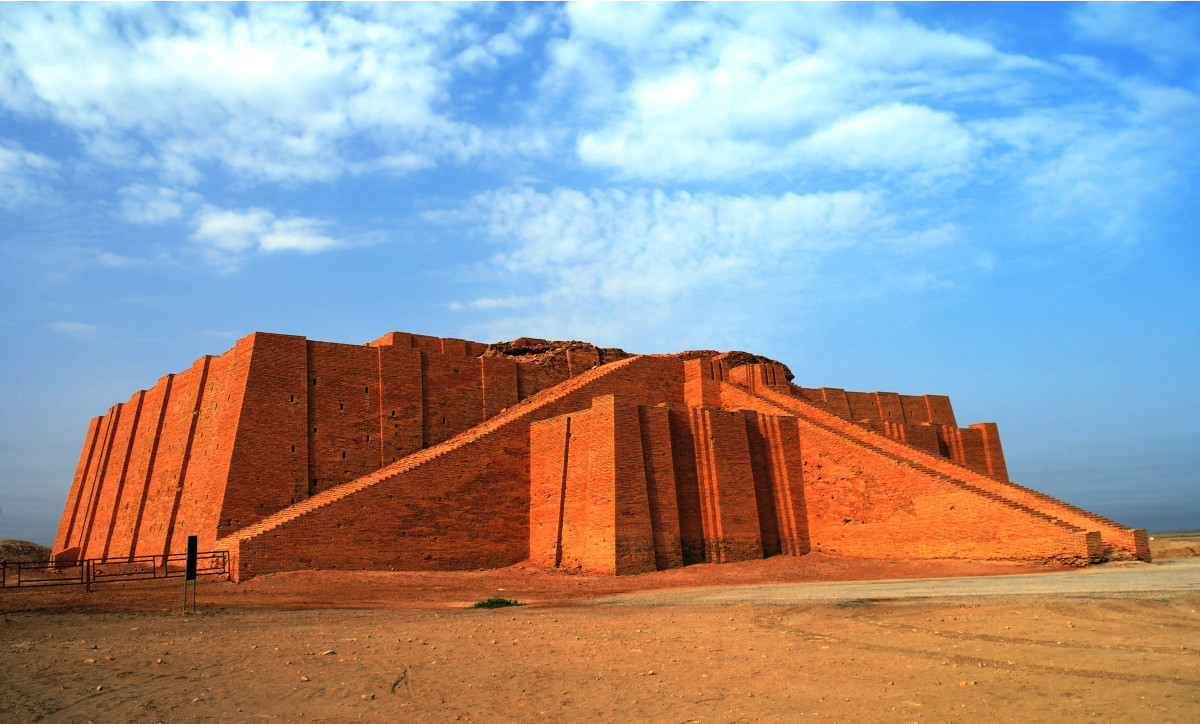 A restored ziggurat in Iraq, historical location of the once mighty Sumerian civilization.