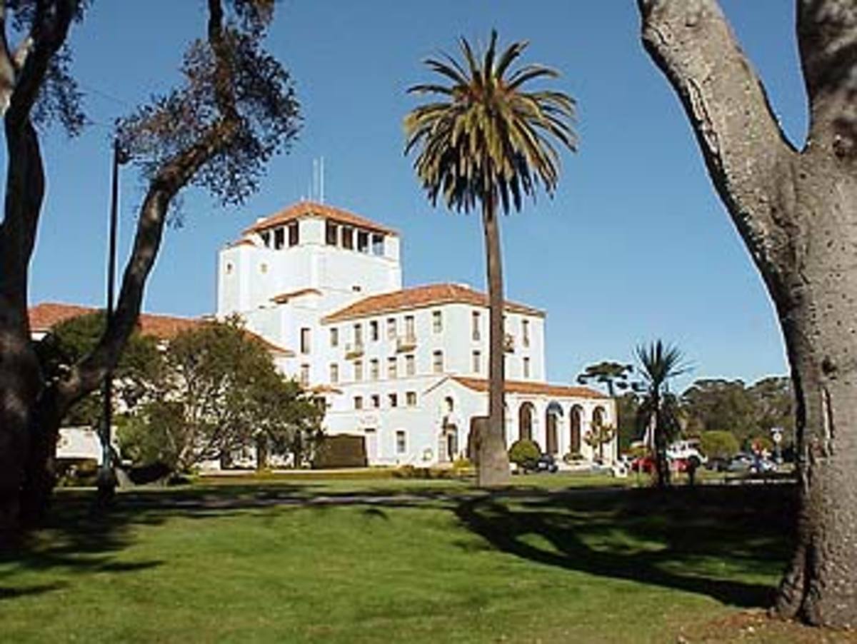 Naval Postgraduate's Hermmann Hall. One major educational/military institution in Monterey.