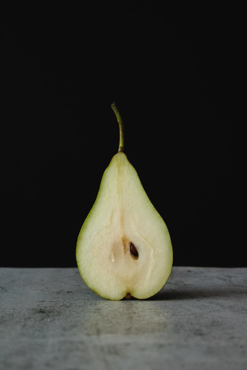 This pear was formed from a part of the plant other than the ovary.