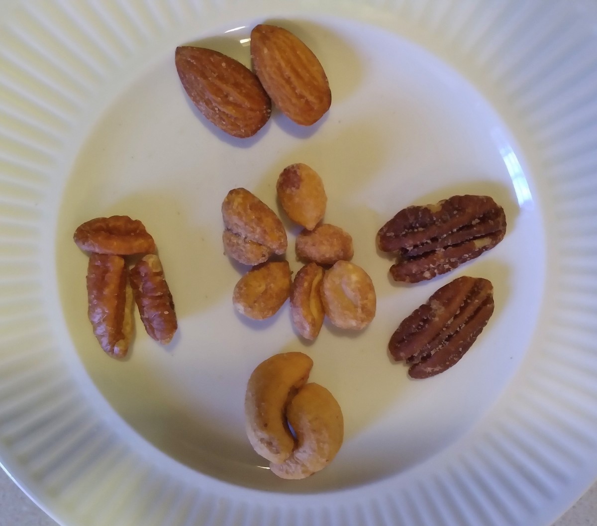 Almonds, Cashews, Peanuts, Pecans