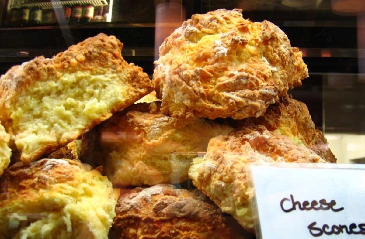 Cheese scones are a good option if you prefer savory snacks.