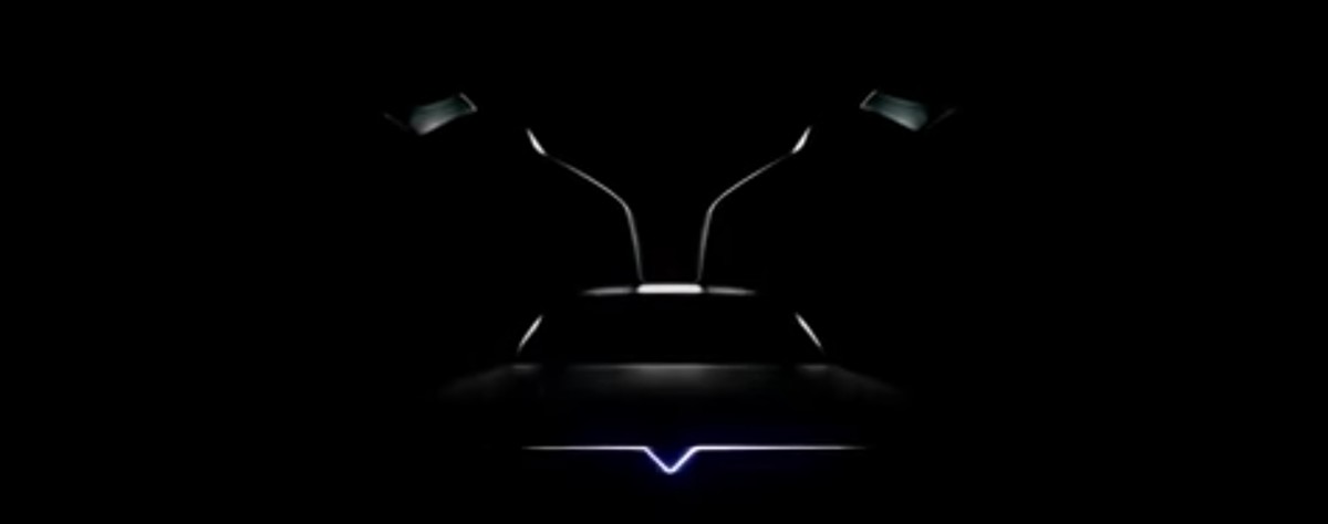 A screen grab of the teaser posted by DeLorean Motor Company