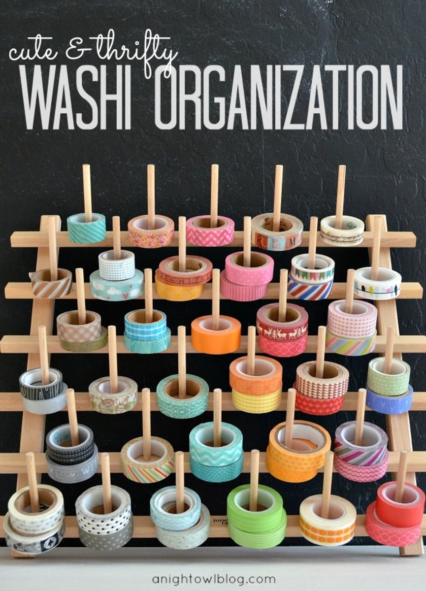 Keep your washi tape organized and clean with these organizers