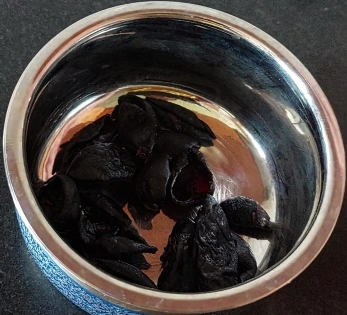 Add 6–7 kokum rinds (I used dry rinds) to a vessel.